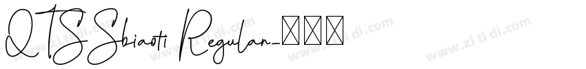QTSSbiaoti Regular字体转换